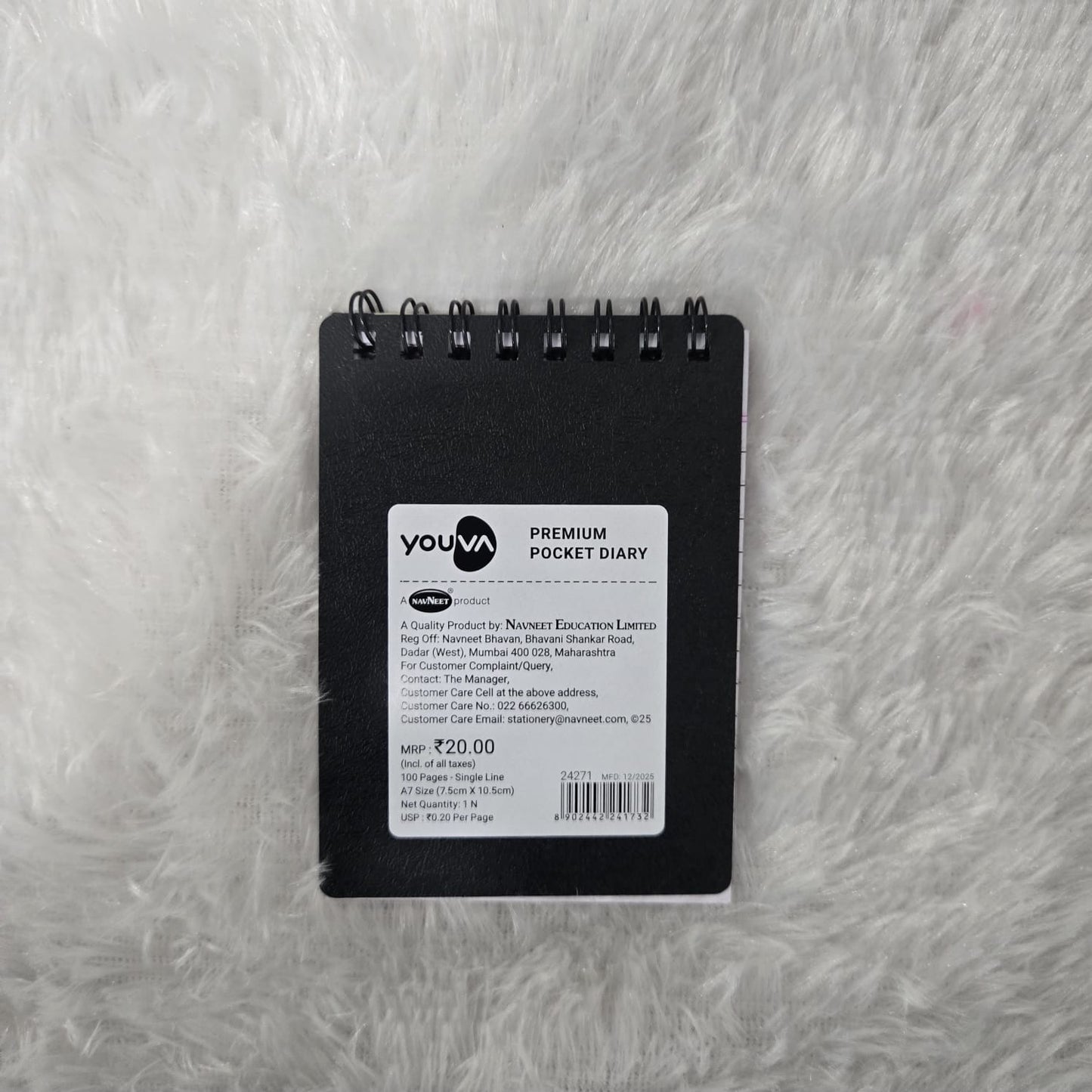 AM7207 Youva Premium A7 Pocket Diary - 100pg