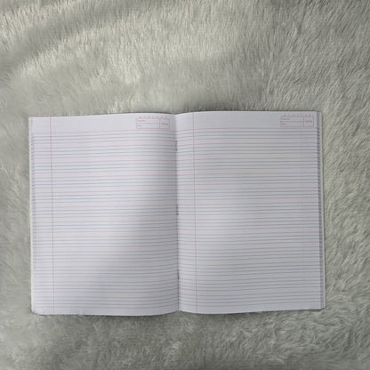 AM7213 Youva Brown Red & Blue Line Jumbo Notebook - 172pg (Pack Of 12n)