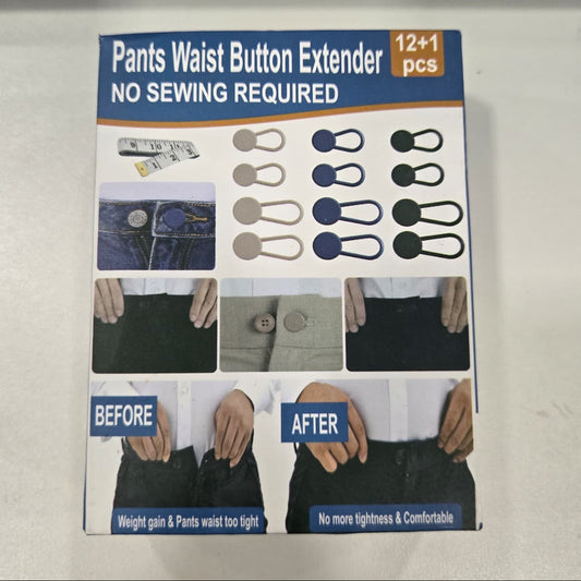 AM7222 Adjustable Pants Waist Button Extenders (12+1 Set)