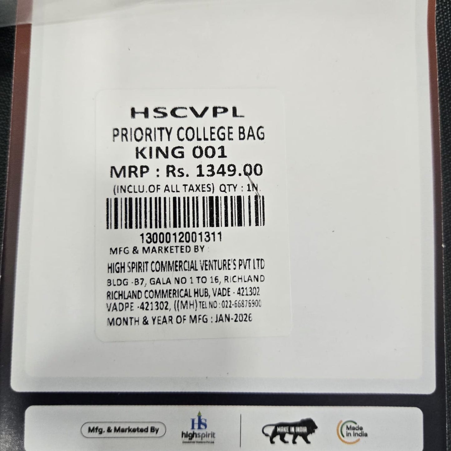 AM7226 Priority King College Backpack - mix