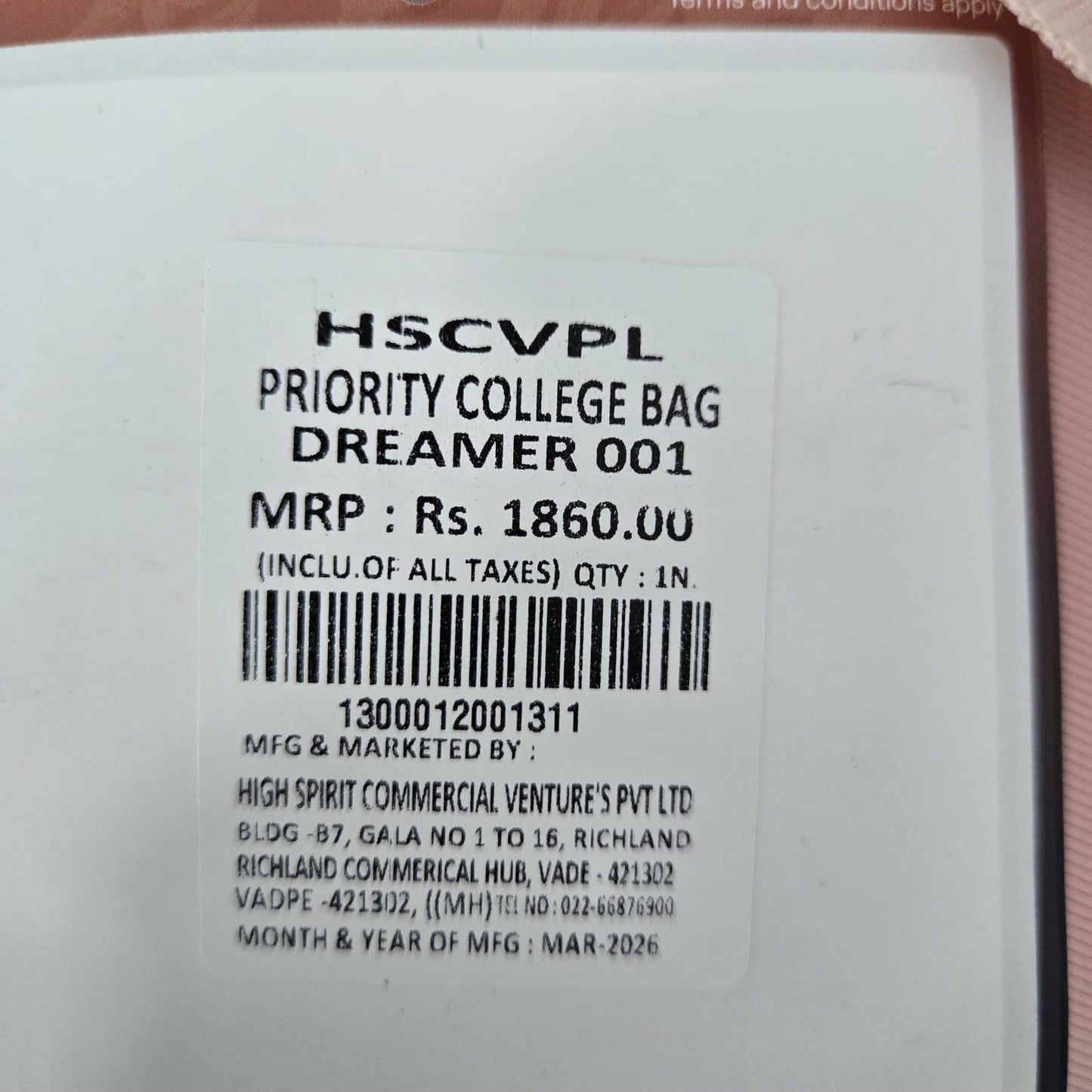 AM7239 Priority Dreamer Series Multi-Pocket Backpack