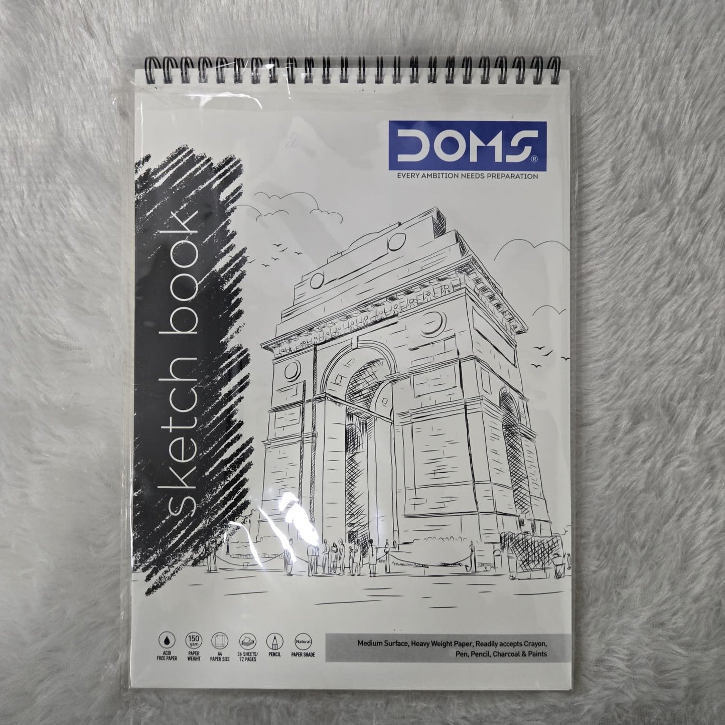 AM7241 DOMS Wiro Bound Sketch Book - A4 Size