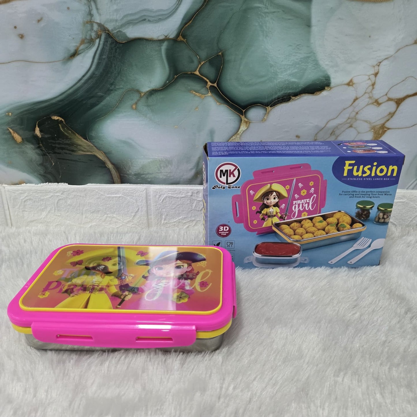AM7247 Fusion Stainless Steel Kids' Lunch Box