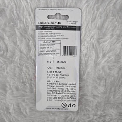 AM7258 Munix SL-1140 E Personal Care Facial Scissors (117 mm)