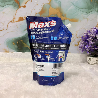 AM7263 Maxs All-In-One Matic Liquid Detergent - 1 Ltr