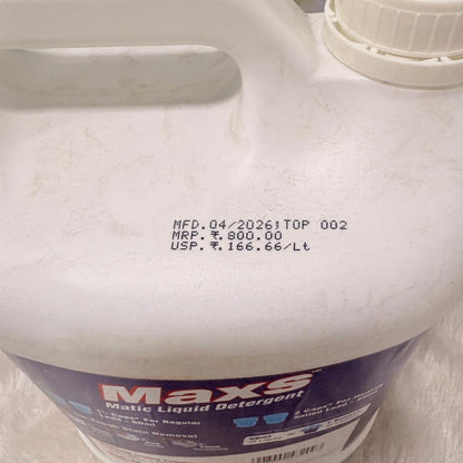 AM7264 Maxs Matic Liquid Detergent - Power Wash (4.8 Ltr)