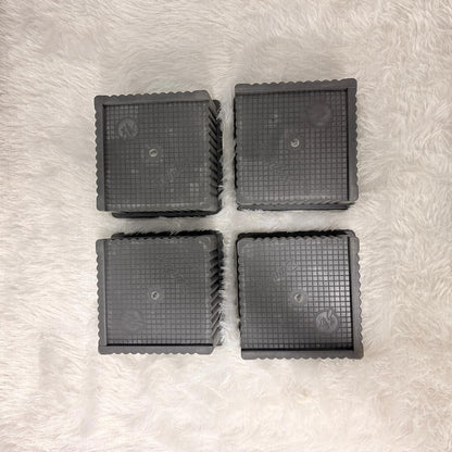 AM7269 Zamkar Heavy Duty Multi-Purpose Square Plastic Stands for Furniture & Appliances (Set of 4)