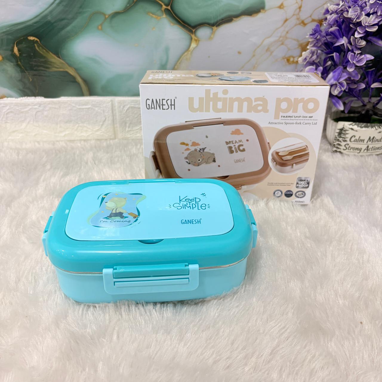 AM7275 Ganesh Ultima Pro Insulated Stainless Steel Leak-Proof Lunch Box