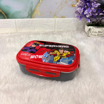 AM7276 Ganesh Polo Insulated Superhero Lunch Box for Kids (750ml + 140ml)