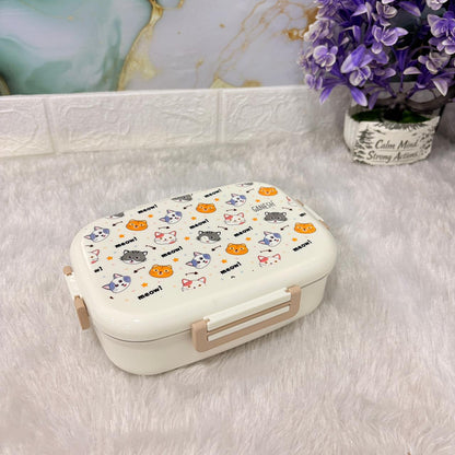 AM7277 Ganesh Skipper-750 Insulated Stainless Steel Lunch Box Set with Airtight Containers