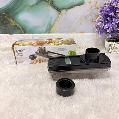 AM7285 Ganesh Compact Multi-Purpose Slicer with Adjustable Thickness & Safety Holder