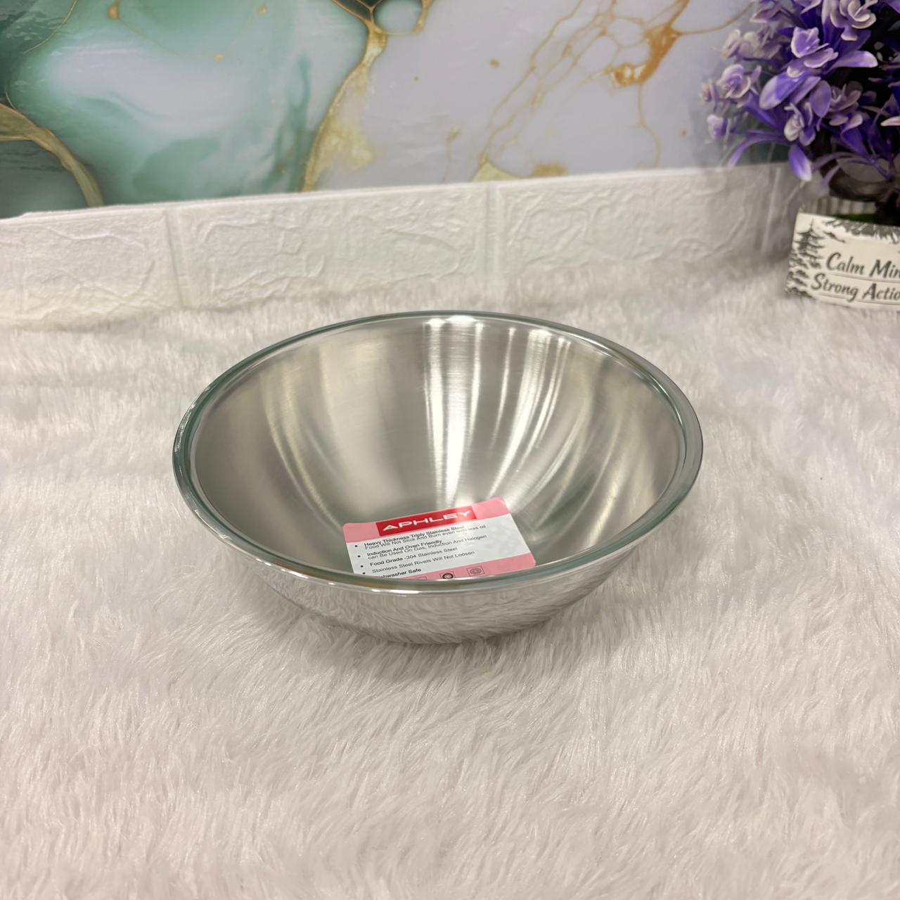 AM7294 Triply Stainless Steel Tasla – Induction Friendly & Even Heating - 18cm