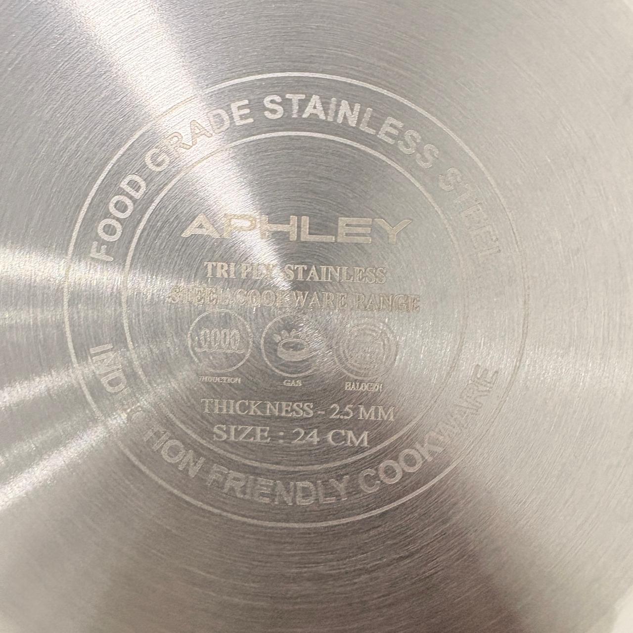 AM7297 Triply Stainless Steel Tasla – Induction Friendly & Even Heating - 24cm