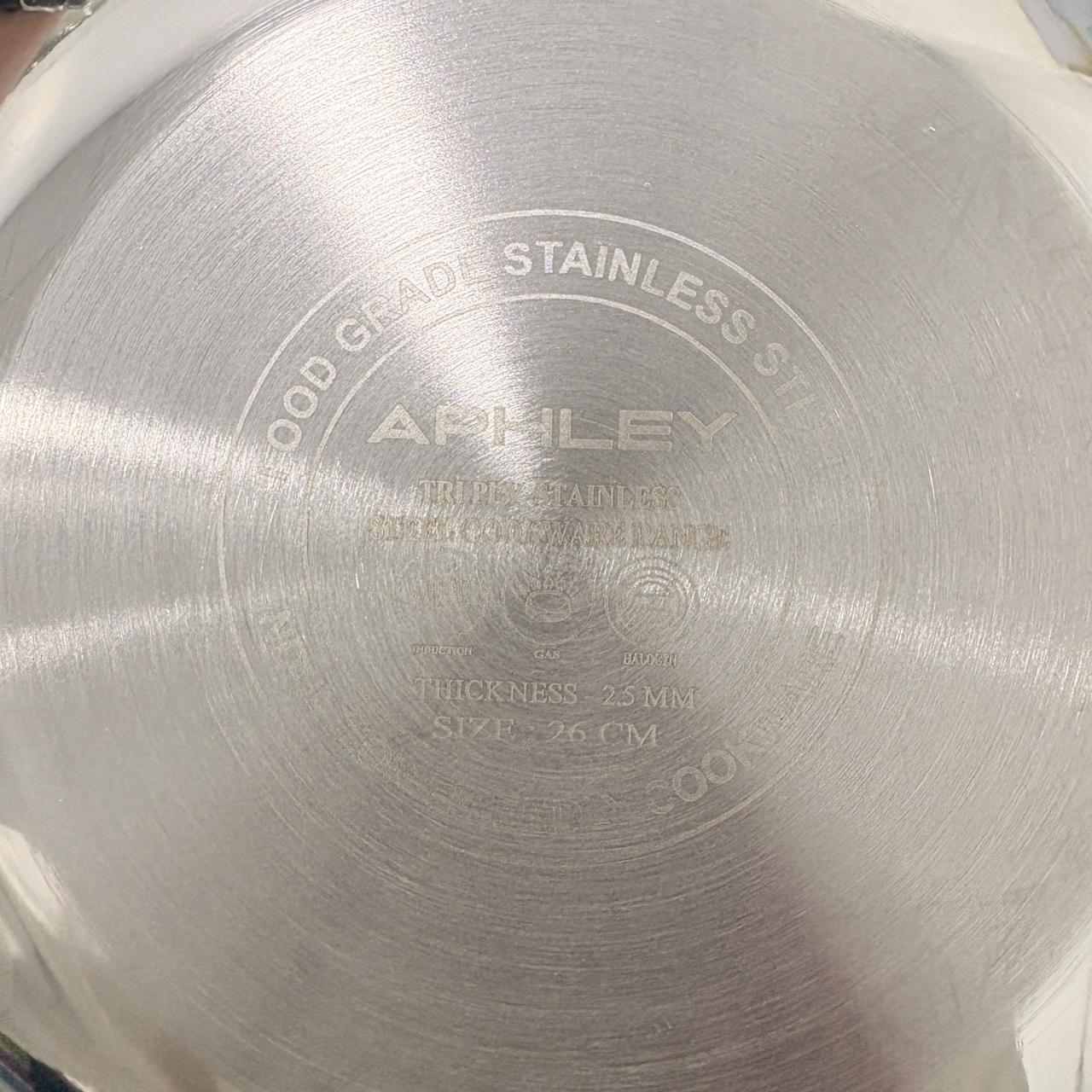 AM7298 Triply Stainless Steel Tasla – Induction Friendly & Even Heating - 26cm