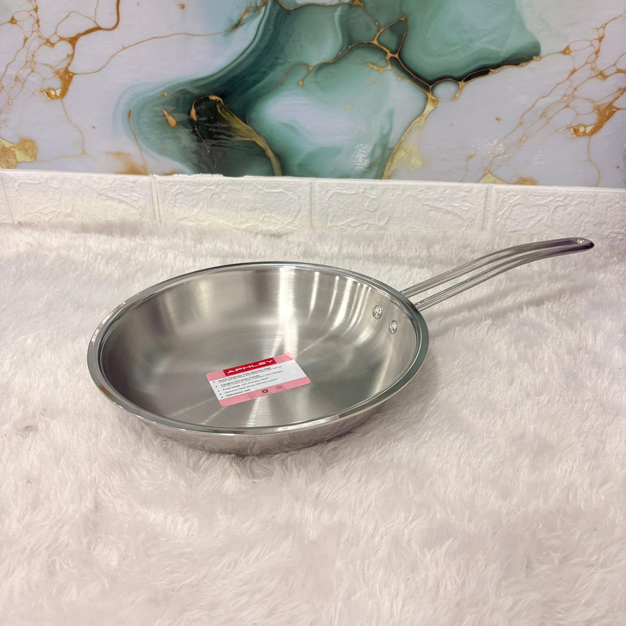 AM7301 Tri-Ply Stainless Steel Frypan (24 cm) – Induction & Gas Friendly