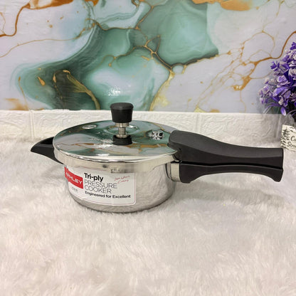 AM7307 Tri-Ply Stainless Steel Outer Lid Pressure Cooker - 2 Ltr