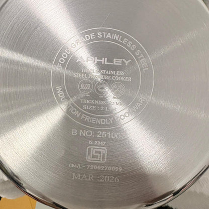 AM7307 Tri-Ply Stainless Steel Outer Lid Pressure Cooker - 2 Ltr