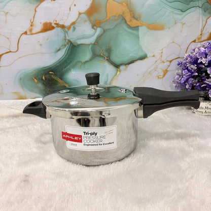 AM7309 Tri-Ply Stainless Steel Outer Lid Pressure Cooker - 5 Ltr