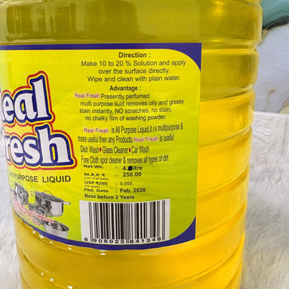 AM7314 Real Fresh All Purpose Multipurpose Liquid Cleaner (4 Ltr)