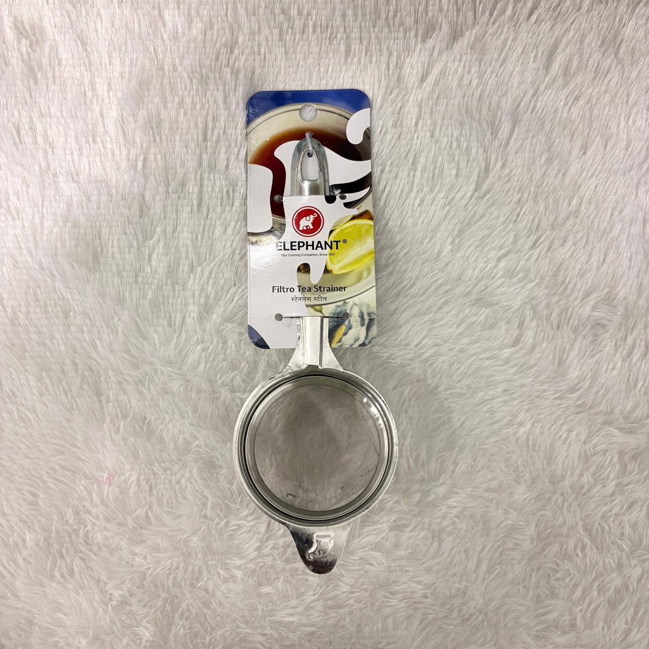 AM7325 Elephant Filtro Stainless Steel Tea Strainer (Size 2, 9cm)