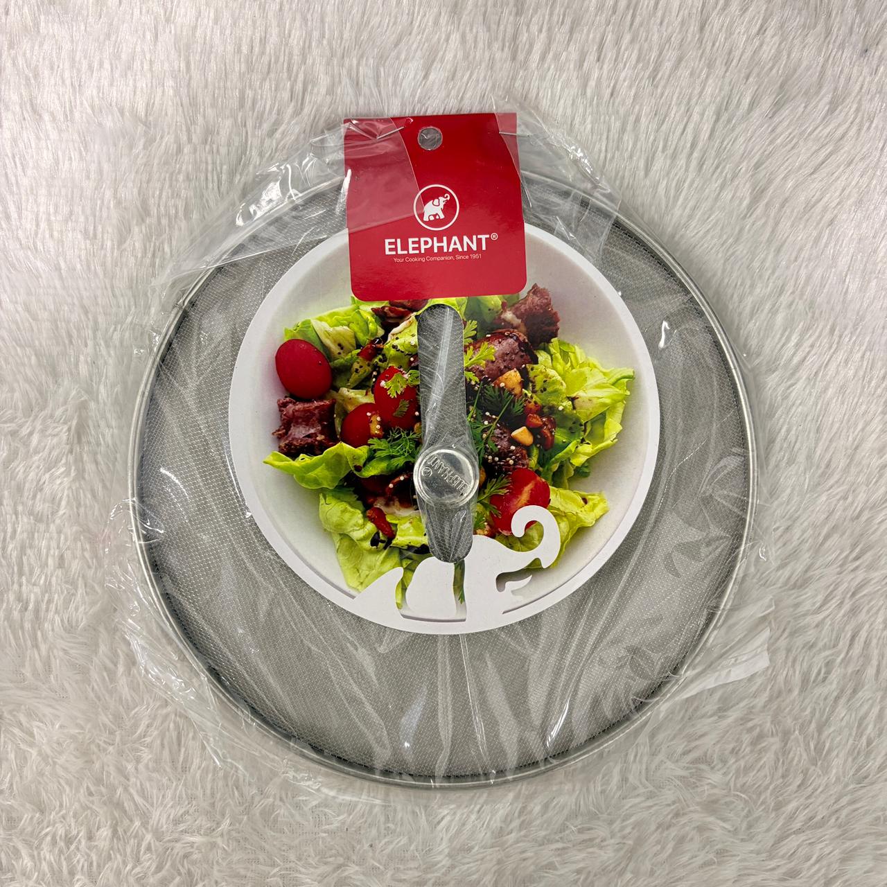 AM7338 Elephant Stainless Steel Net Cover / Jali for Food (25 cm, Size 10)