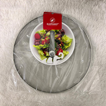 AM7340 Elephant Stainless Steel Net Cover / Jali for Food (31 cm, Size 12)