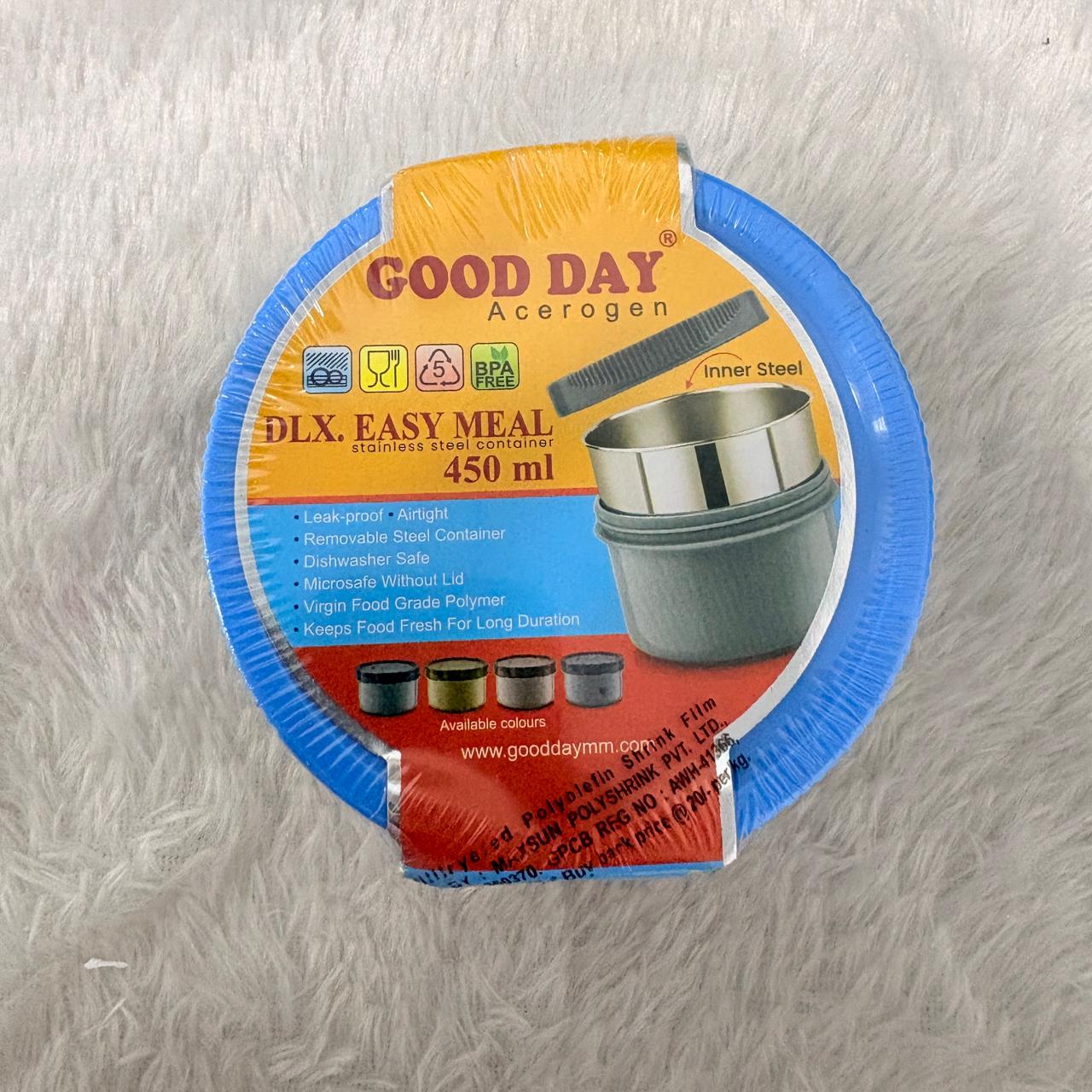 AM7359 Good Day Acerogen DLX Easy Meal Steel Insulated Container - 450 ml