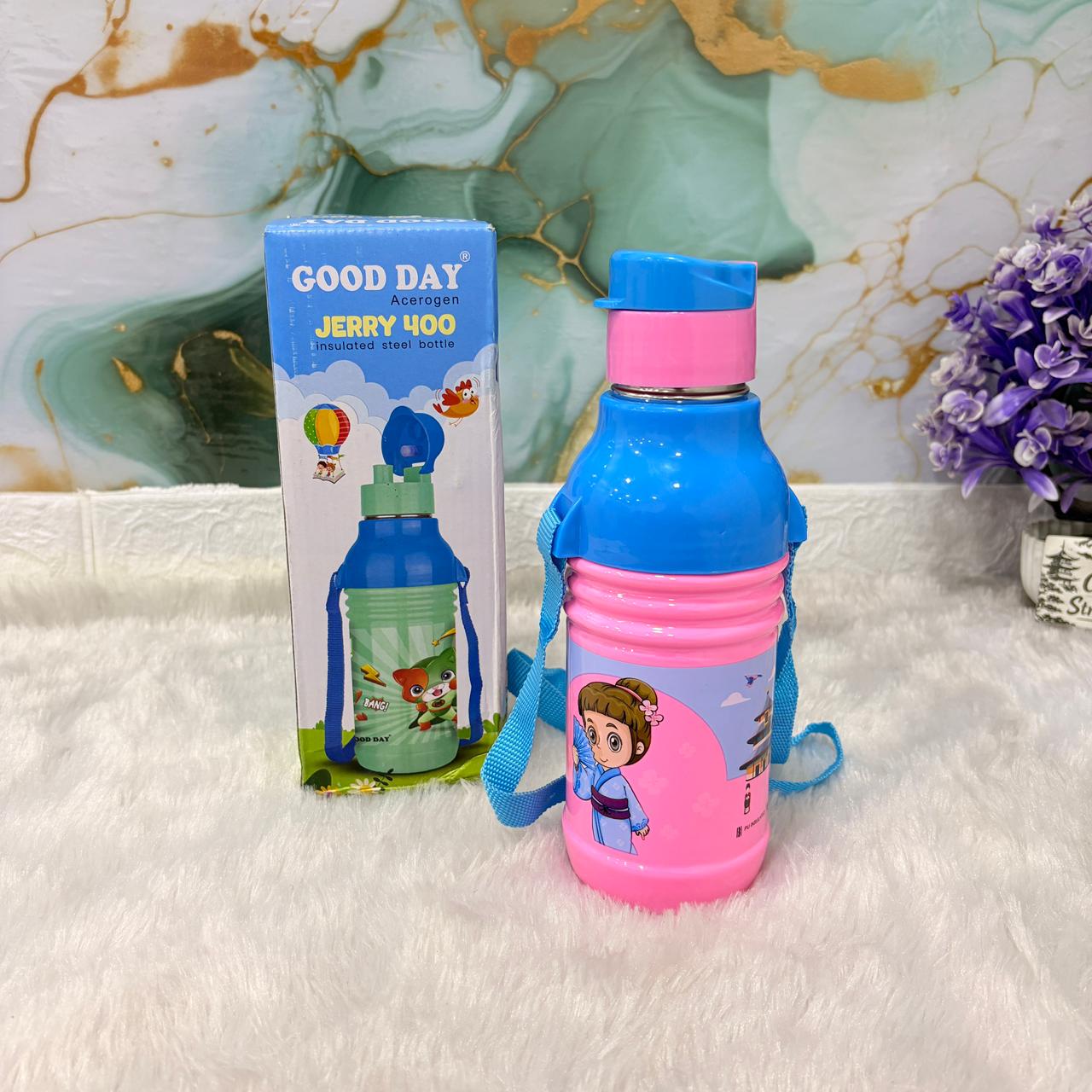 AM7361 Good Day Acerogen Jerry 400 Insulated Steel Water Bottle for Kids (400ml)