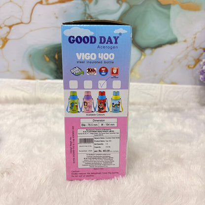 AM7363 Good Day Acerogen Vigo 400 Insulated Steel Water Bottle for Kids (400ml)