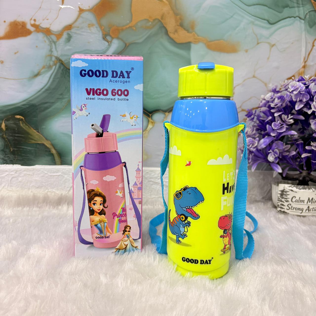 AM7364 Good Day Acerogen Vigo 400 Insulated Steel Water Bottle for Kids (60ml)
