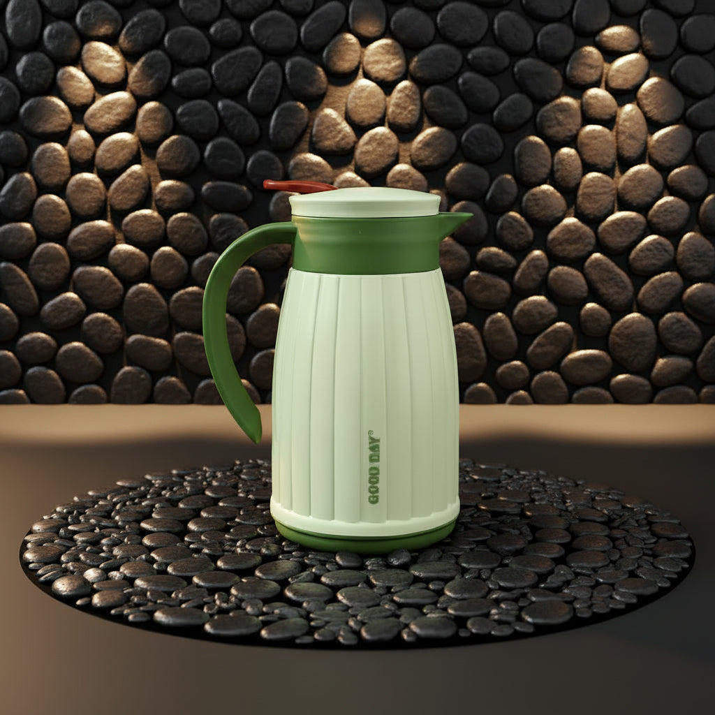 AM7365 Good Day Hot N Sip 750ml Insulated Tuff Jug - Pastel Green