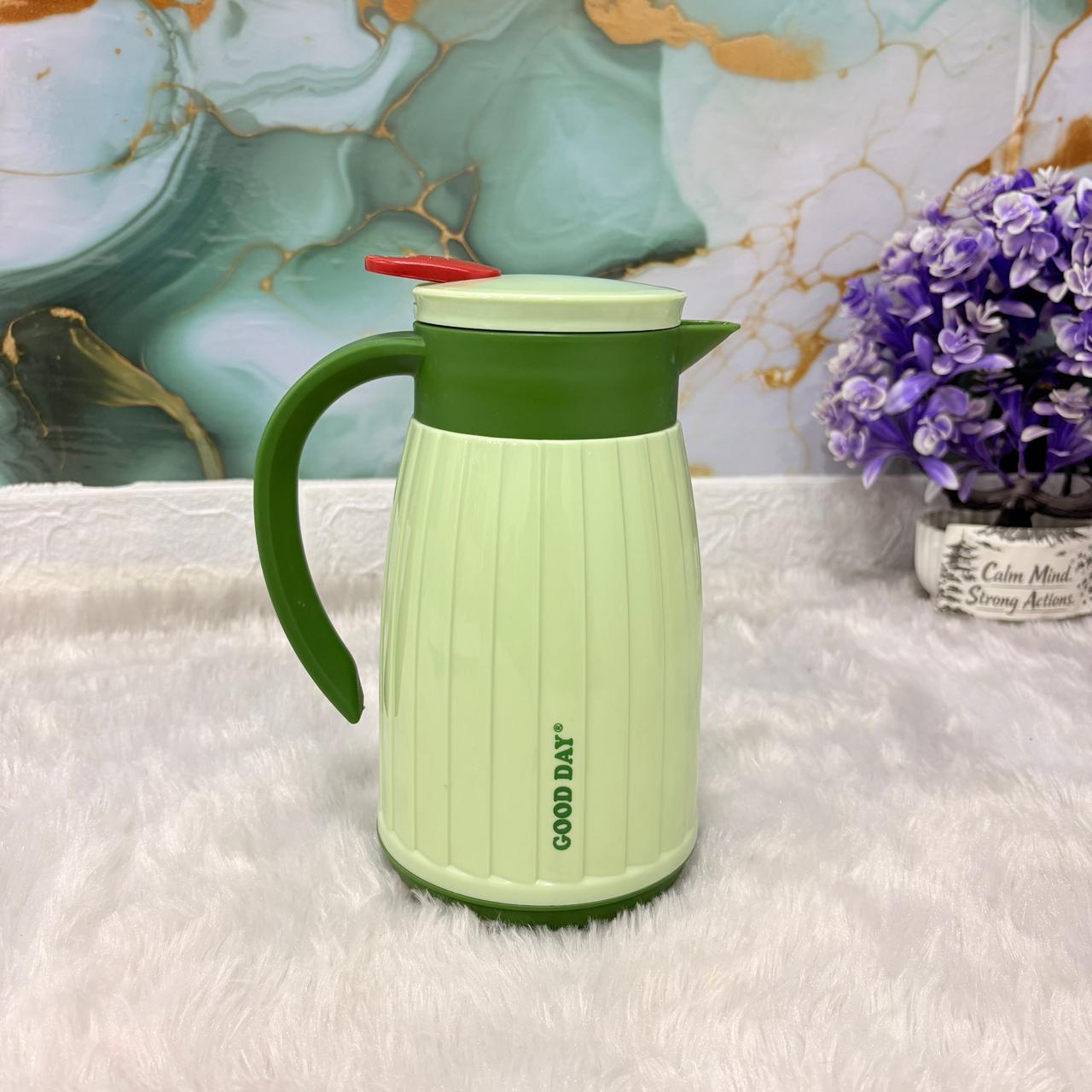 AM7365 Good Day Hot N Sip 750ml Insulated Tuff Jug - Pastel Green