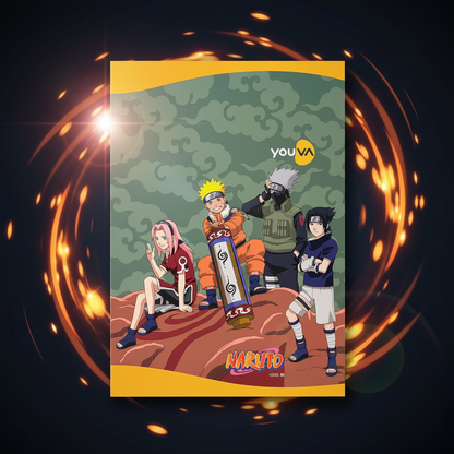 AM7367 Youva Naruto Special Edition Long Notebook – Single Line, 172 Pages (Pack of 6)