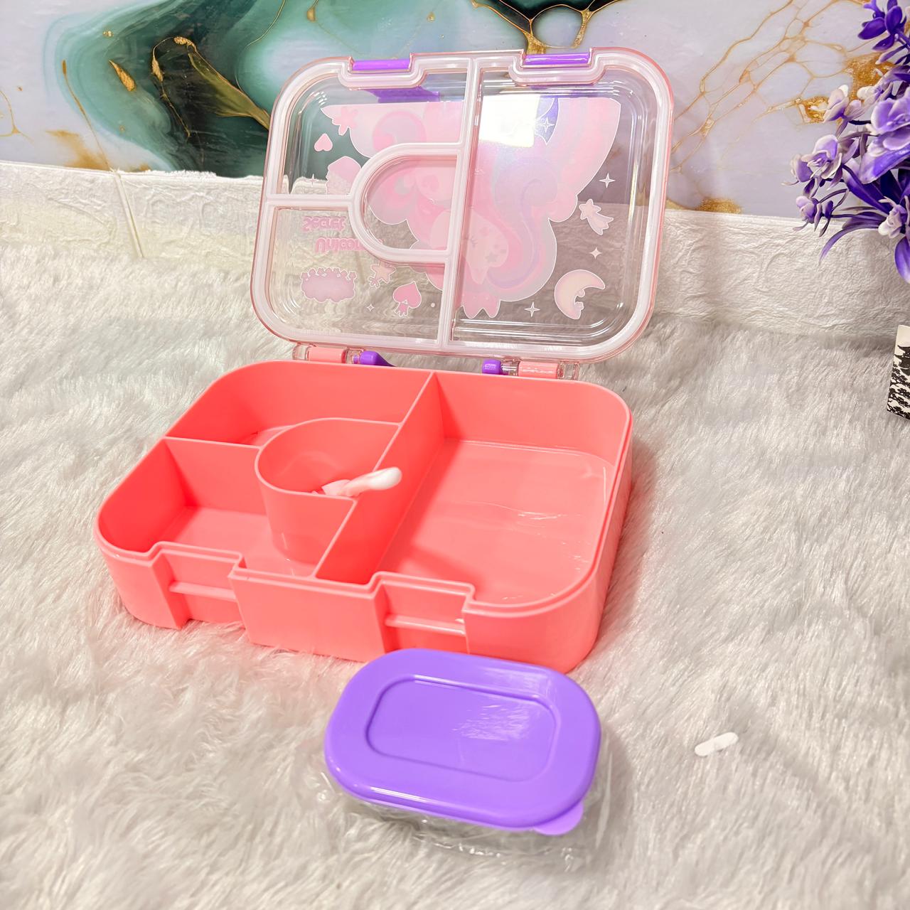 AM7374 Kids' 3-Compartment Leak-Proof Lunch Box – Unicorn & Space Edition