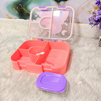 AM7374 Kids' 3-Compartment Leak-Proof Lunch Box – Unicorn & Space Edition