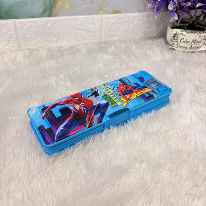AM7379 Spider-Man Multi-Functional Pencil Case with LED Reading Lamp & Sharpener