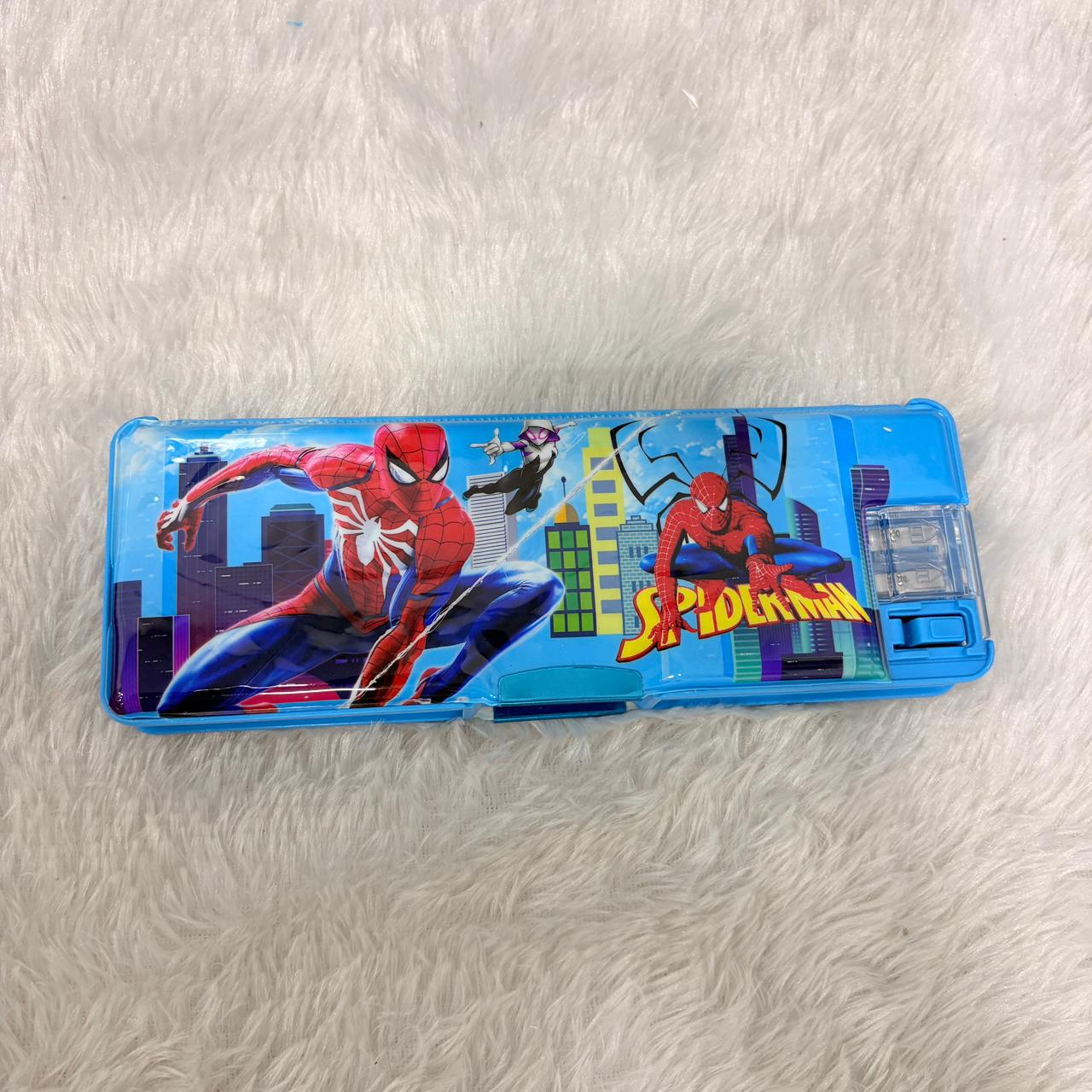 AM7379 Spider-Man Multi-Functional Pencil Case with LED Reading Lamp & Sharpener