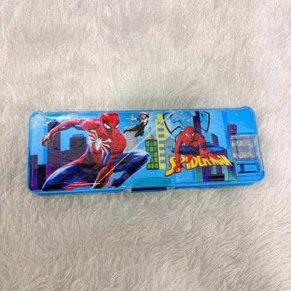 AM7379 Spider-Man Multi-Functional Pencil Case with LED Reading Lamp & Sharpener