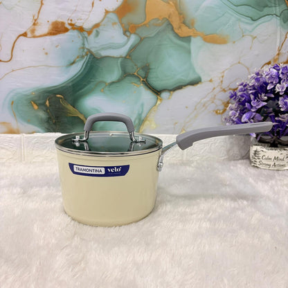 AM7384 Tramontina Velo Forged Sauce Pan with Lid – 16cm [Sand]