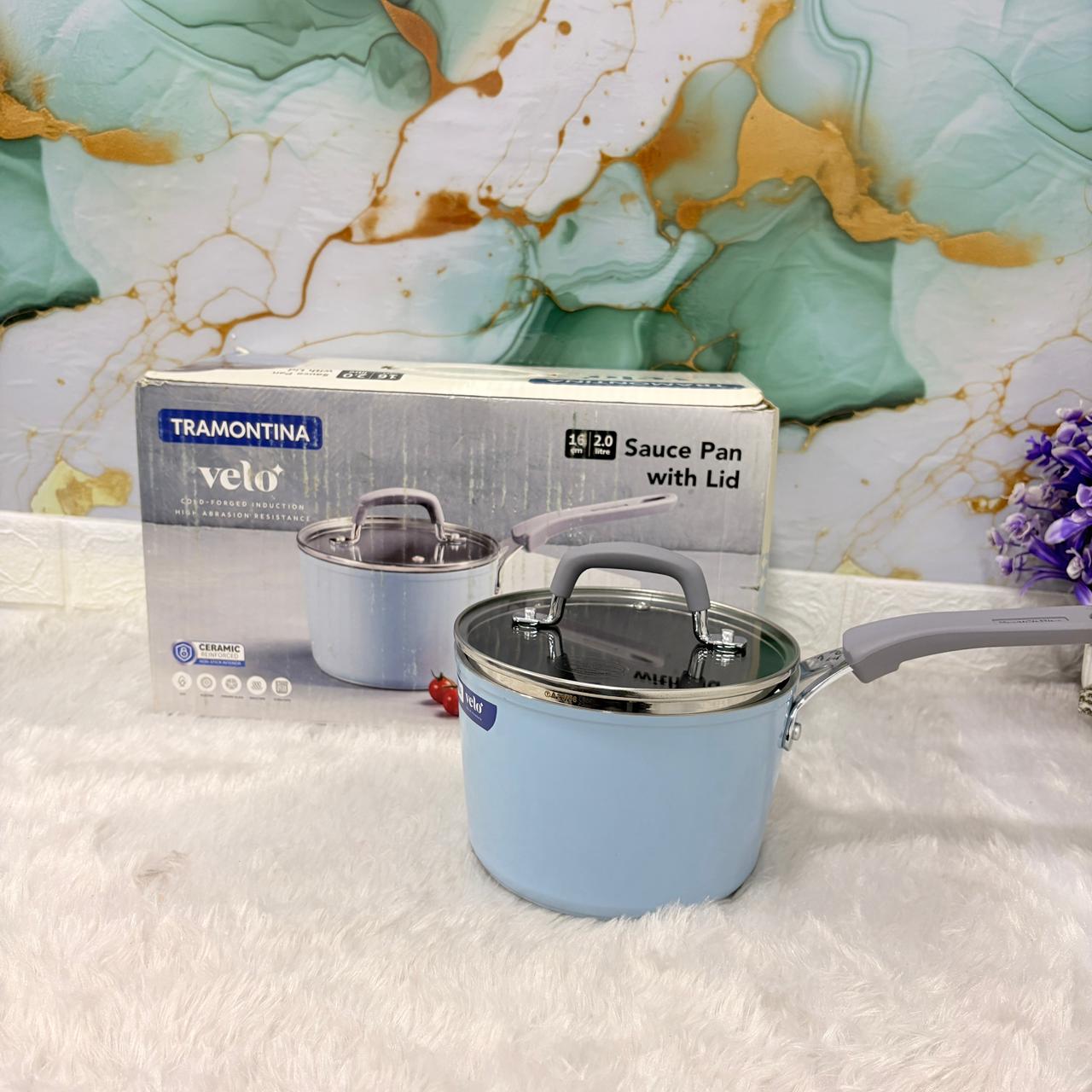 AM7385 Tramontina Velo Forged Sauce Pan with Lid – 16cm [Sea]