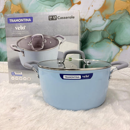 AM7398 Tramontina Velo Forged 24 cm Ceramic Casserole (Sea)