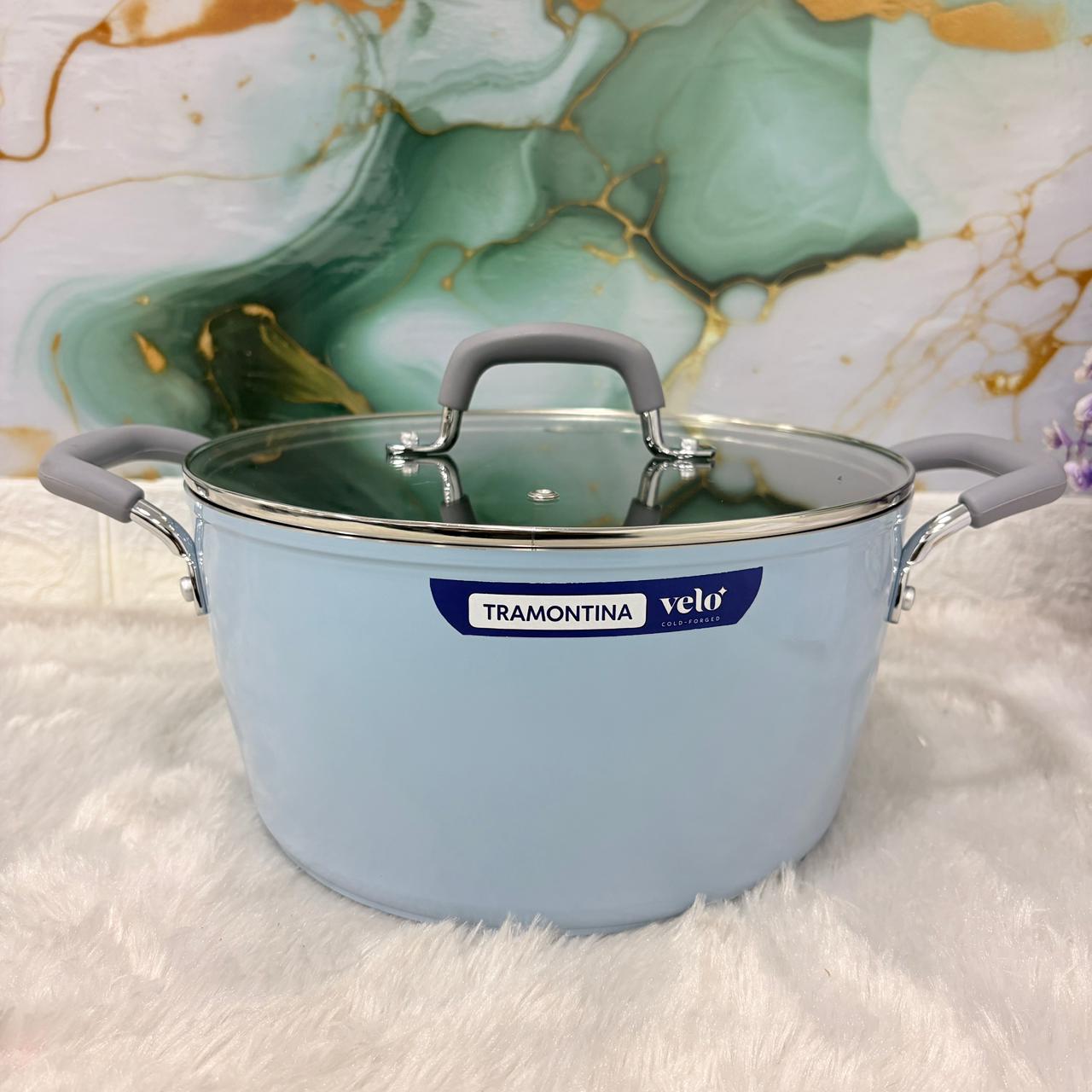 AM7398 Tramontina Velo Forged 24 cm Ceramic Casserole (Sea)