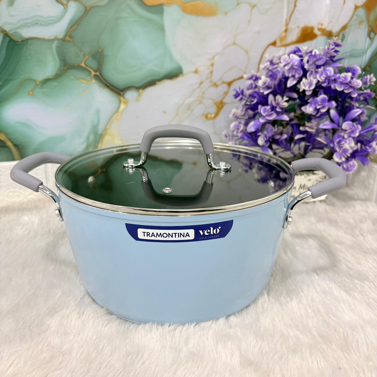 AM7398 Tramontina Velo Forged 24 cm Ceramic Casserole (Sea)