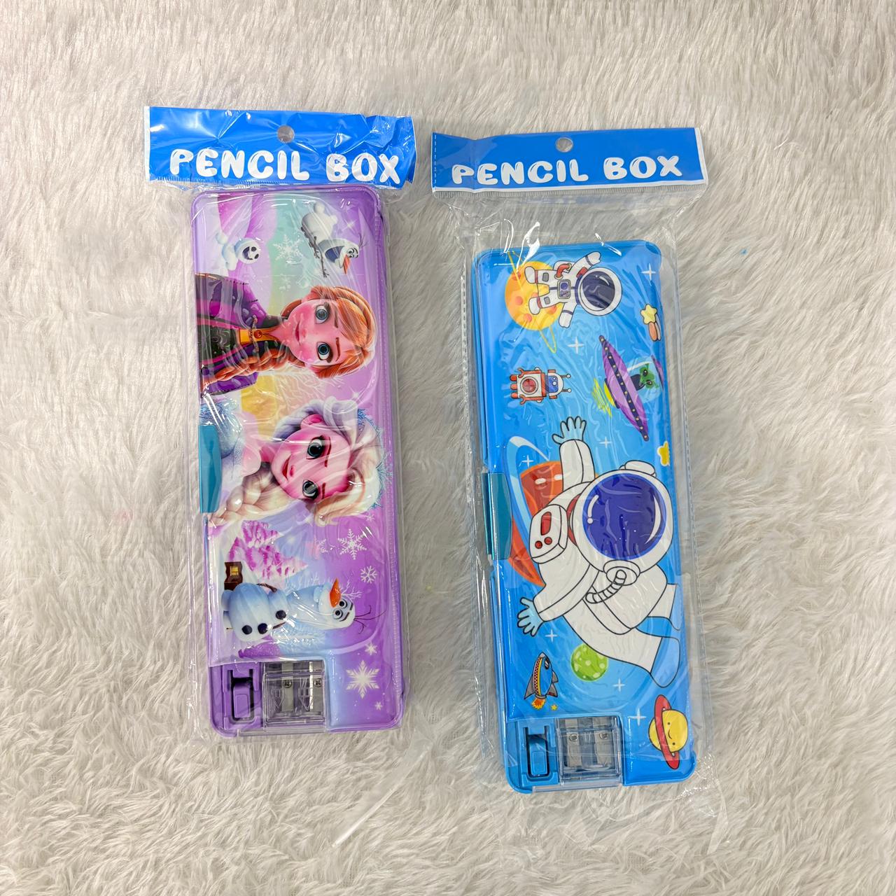 AM7383 Multifunctional Dual-Sided Magnetic Pencil Box with Integrated Sharpener for Kids