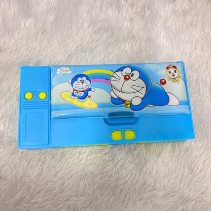 AM7382 Multi-Functional Dual-Sided Magnetic Pencil Box with Pop-Out Compartments
