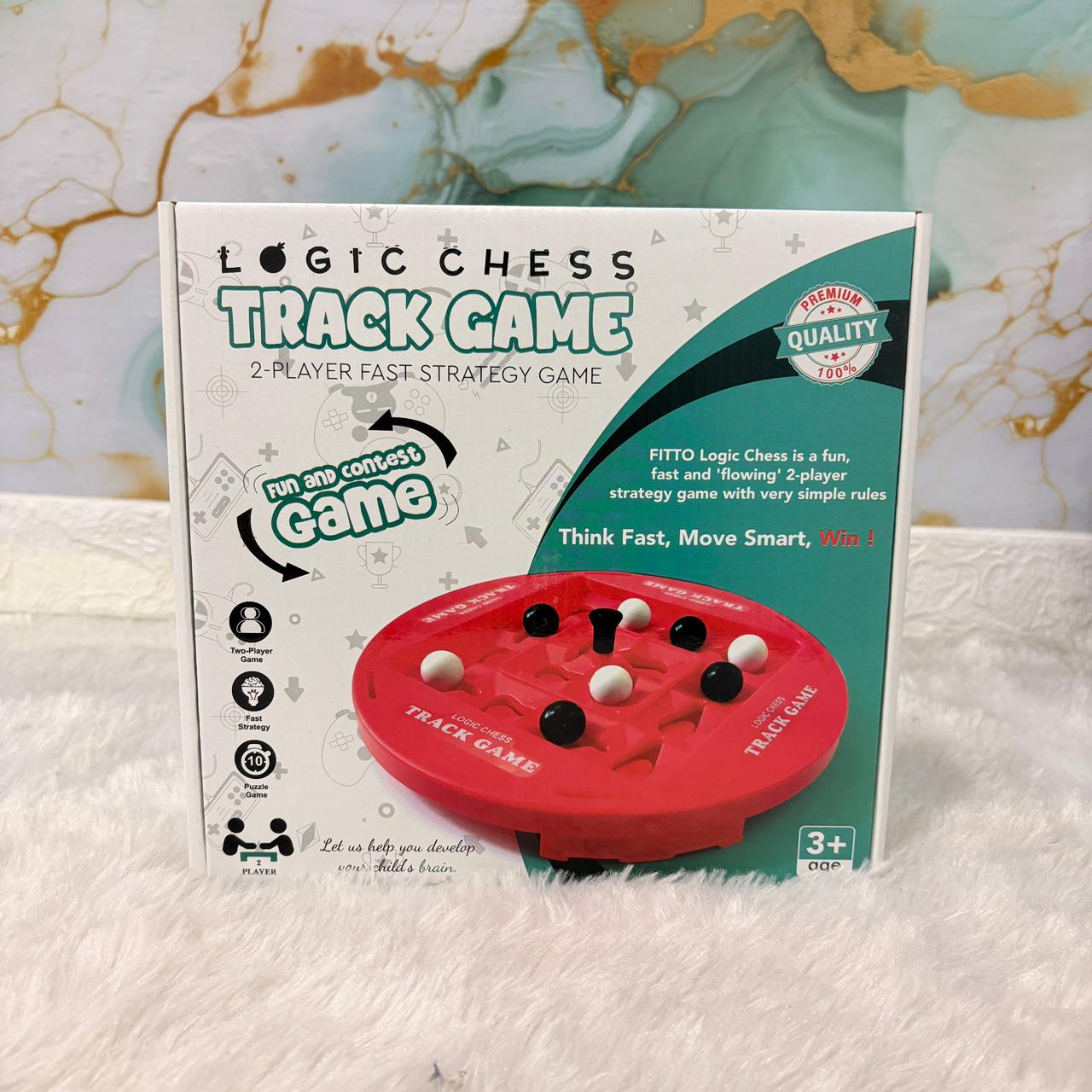 AM7420 Logic Chess Track Game - 2-Player Fast Strategy Board Game for Kids 3+