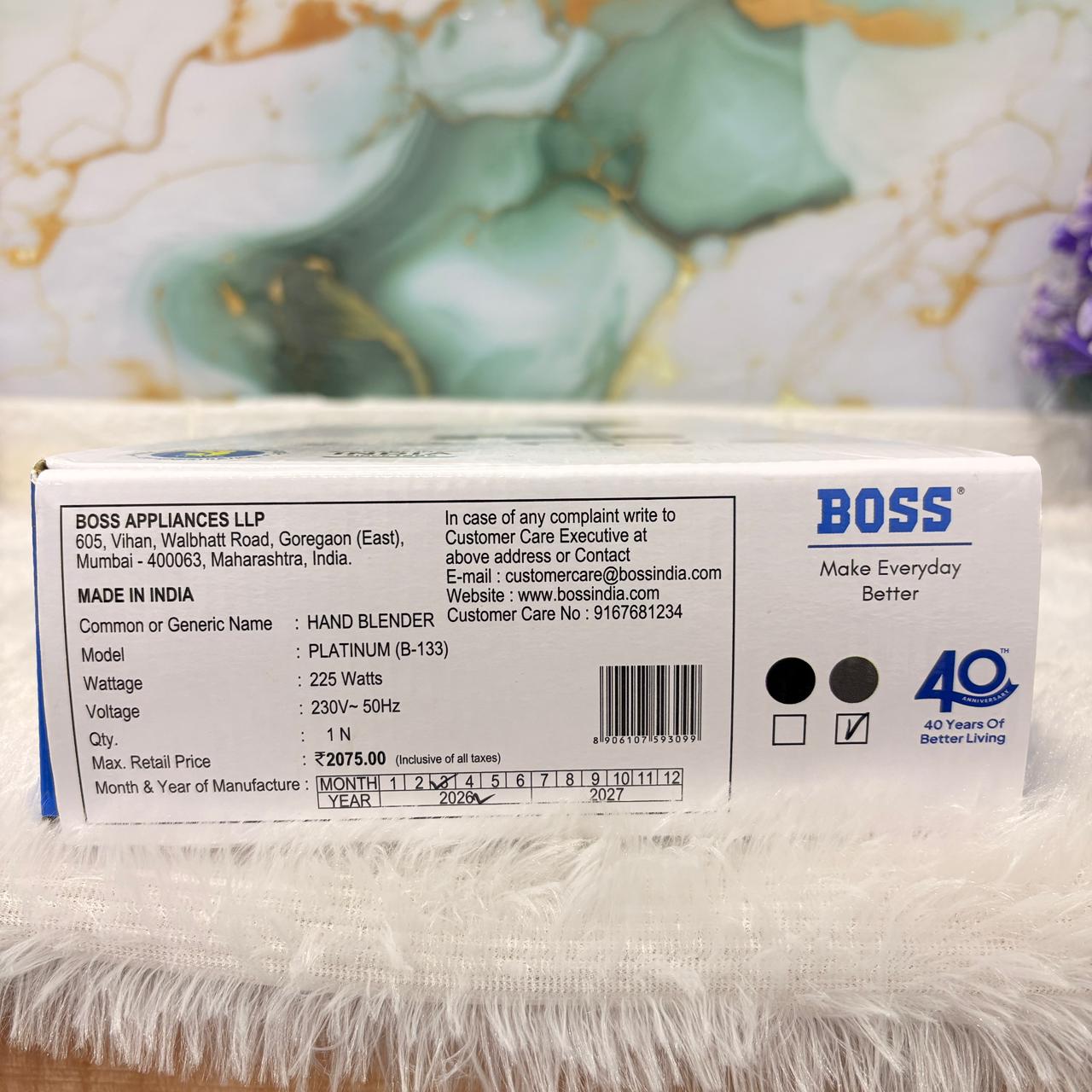AM7424 BOSS Platinum B-133 Hand Blender (225W)
