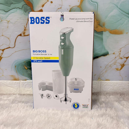 AM7425 BOSS Big Boss B-146 Portable Hand Blender, 275W