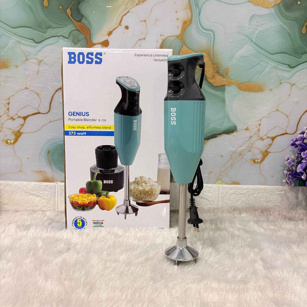 AM7426 BOSS Genius Portable Hand Blender (B-138) – 275 Watt