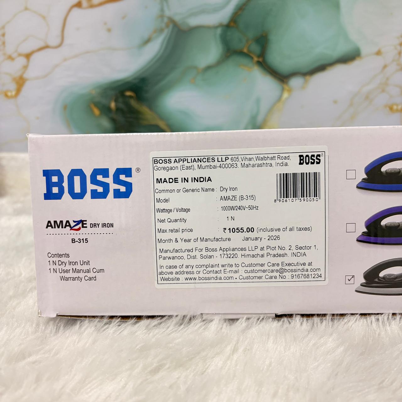AM7428 BOSS AMAZE B-315 1000W Dry Iron